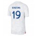 Billige Frankrig Karim Benzema #19 Udebane Fodboldtrøjer VM 2022 Kortærmet